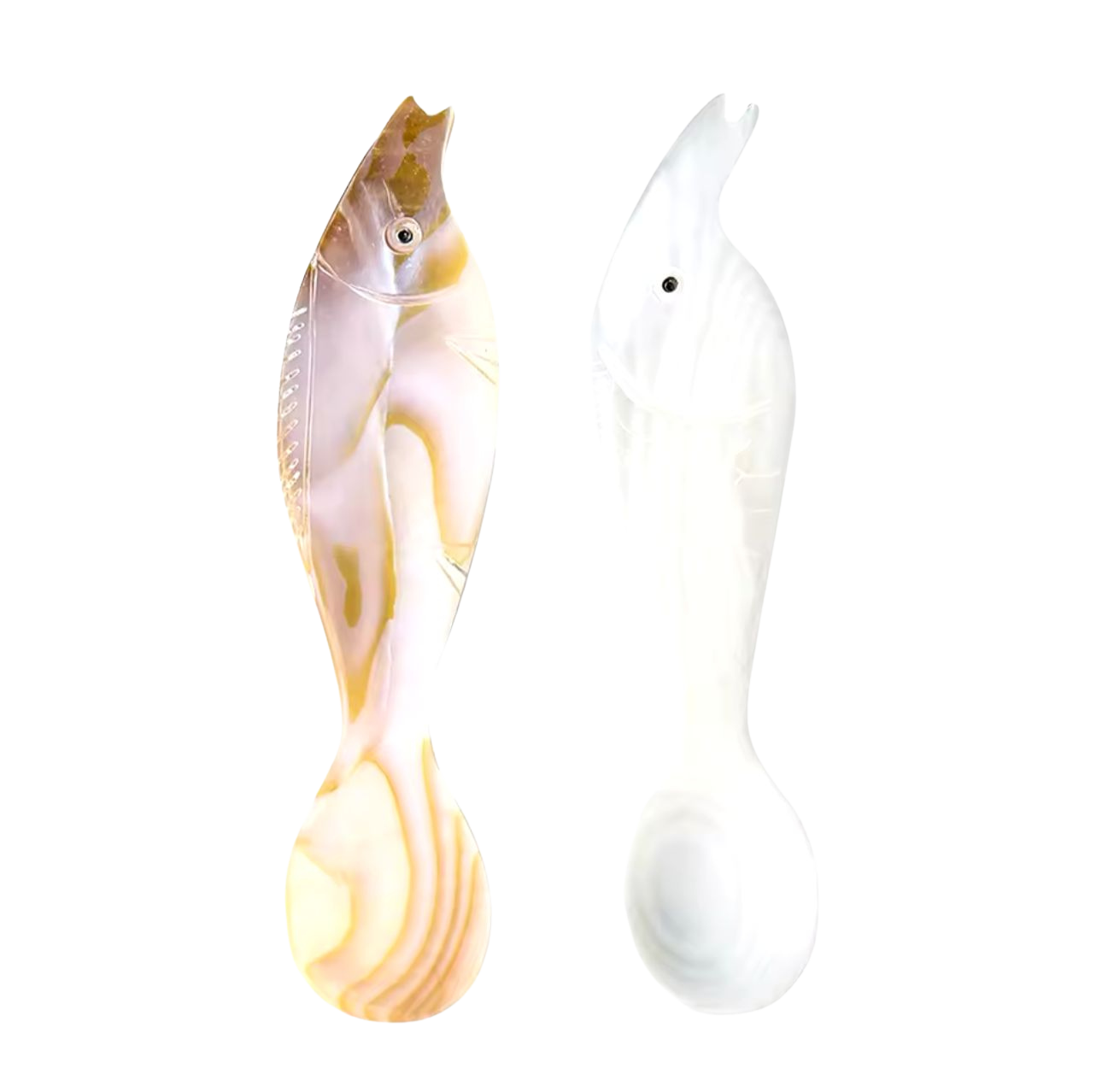 Fish-Shaped Mother of Pearl Spoon