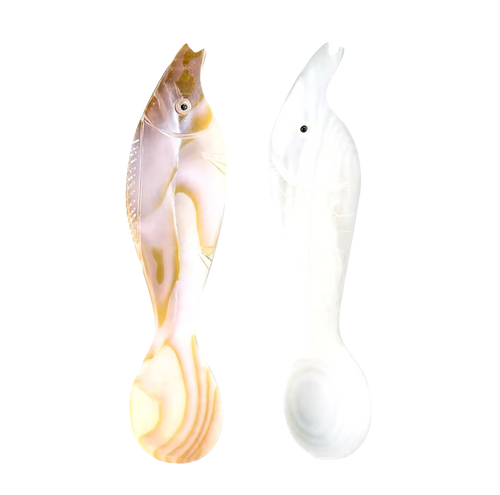 Fish-Shaped Mother of Pearl Spoon