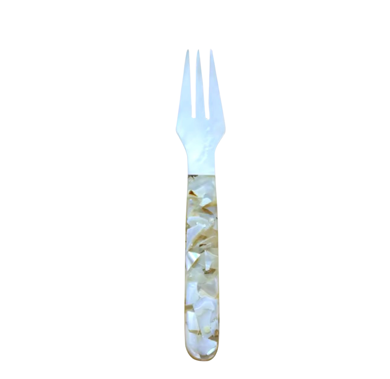 Natural Shell & Resin Caviar Fork
